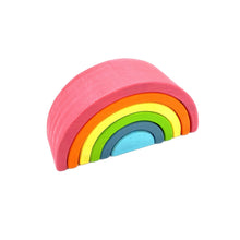 Load image into Gallery viewer, 6 Pcs Small Rainbow Stacking Blocks in Pastel/Macaron Colors