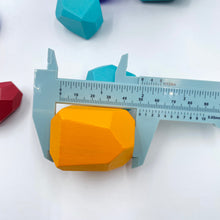 Load image into Gallery viewer, **Pre-order (Ships in 1-2 Weeks)**16 Pcs Wooden Stone Balancing Stacking Blocks in Primary Colors