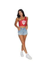 Load image into Gallery viewer, Indiana Hoosiers Crimson One Shoulder Top