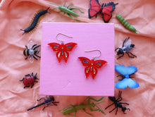 Load image into Gallery viewer, Red Shimmer Butterfly
