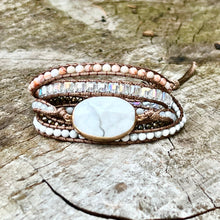 Load image into Gallery viewer, White Turquoise &quot;Soothe Your Nerves&quot; Bracelet