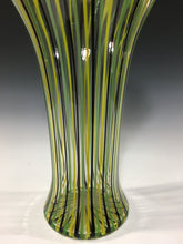 Load image into Gallery viewer, Yellow Black Green Vertigo Vase