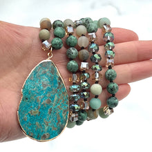 Load image into Gallery viewer, Glamorous Ocean Jasper Strength &amp; Detox Necklace
