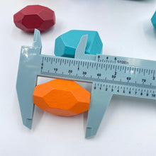 Load image into Gallery viewer, **Pre-order (Ships in 1-2 Weeks)**16 Pcs Wooden Stone Balancing Stacking Blocks in Primary Colors