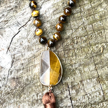 Load image into Gallery viewer, Tiger Eye Inner Strength &amp; Confidence Necklace