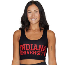 Load image into Gallery viewer, Indiana Hoosiers Black Crop Top