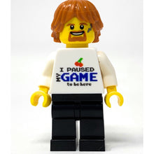 Load image into Gallery viewer, B3 Customs® Printed I Paused My Game To Be Here Minifig Torso (Gaming) made using LEGO parts