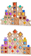 Load image into Gallery viewer, **Pre-order (Ships in 2-3 Weeks)**80 Pcs Combination Set with 32 X-Shape Blocks and 48 Lucite Cubes