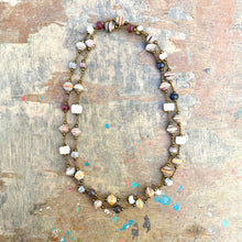 Load image into Gallery viewer, Haitian Signature Necklace- Pastels with Cereal Box Beads look