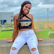 Load image into Gallery viewer, UCF Black Multiway Bandeau Top