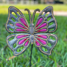 Load image into Gallery viewer, Haitian Butterfly Garden Stake