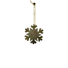Load image into Gallery viewer, Glitter Snowflake Ornament