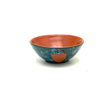 Load image into Gallery viewer, Calliope Heart Ice-Cream Bowls - Teal Fireworks