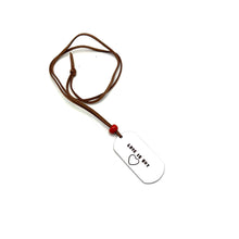 Load image into Gallery viewer, Recycled Aluminum Tag Necklace
