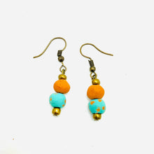 Load image into Gallery viewer, Antiqued Aromatherapy Earrings