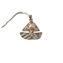 Load image into Gallery viewer, Sailboat Ceramic Ornament