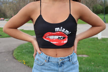 Load image into Gallery viewer, Miami University Lips Spaghetti Tank