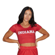Load image into Gallery viewer, Indiana Hoosiers Crimson Babydoll Tee