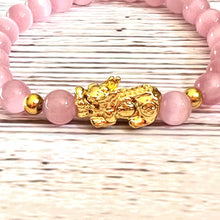 Load image into Gallery viewer, Pink Cat Eye Pixiu Bracelet
