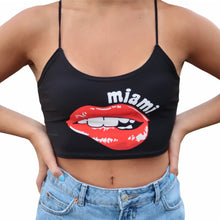 Load image into Gallery viewer, Miami University Lips Spaghetti Tank