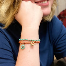 Load image into Gallery viewer, Ceramic Daisy Bracelet