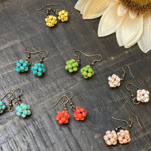 Load image into Gallery viewer, Micro-bead Ceramic Popcorn Earrings