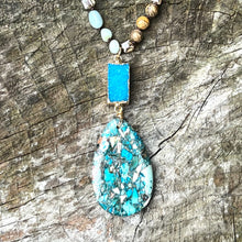 Load image into Gallery viewer, Blue Imperial Jasper Change &amp; Confidence Necklace