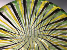 Load image into Gallery viewer, Yellow Black Green Vertigo Vase