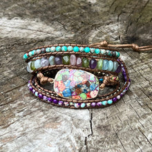 Load image into Gallery viewer, Imperial Jasper Supreme Positivity 5x Wrap Bracelet