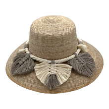 Load image into Gallery viewer, Garden Palm Hat - Leaves Macrame Band