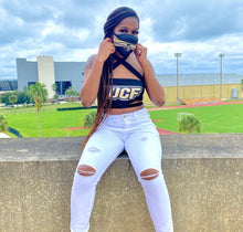 Load image into Gallery viewer, UCF Black Multiway Bandeau Top
