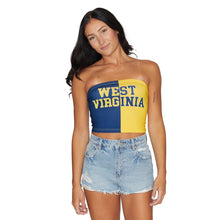 Load image into Gallery viewer, West Virginia Mountaineers Two Tone Tube Top