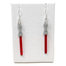 Load image into Gallery viewer, Lightsaber (Star Wars) Earrings made from LEGO Bricks - B3 Customs