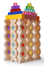 Load image into Gallery viewer, **Pre-order (Ships in 2-3 Weeks)**80 Pcs Combination Set with 32 X-Shape Blocks and 48 Lucite Cubes