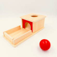 Load image into Gallery viewer, Montessori Object Permanence Box with Tray and Ball