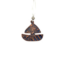 Load image into Gallery viewer, Sailboat Ceramic Ornament