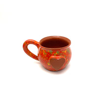 Load image into Gallery viewer, Calliope Heart Mug - Speckled Red
