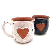 Load image into Gallery viewer, Calliope Heart Mug - Speckled White