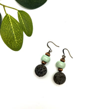 Load image into Gallery viewer, Lava Stone Aromatherapy Earring