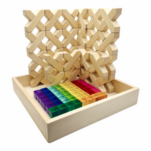 Load image into Gallery viewer, **Pre-order (Ships in 2-3 Weeks)**80 Pcs Combination Set with 32 X-Shape Blocks and 48 Lucite Cubes