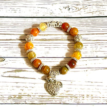 Load image into Gallery viewer, Color Therapy Yellow Agate Mood Enhancing Bracelet