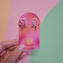 Load image into Gallery viewer, Spiked Hoop Earrrings