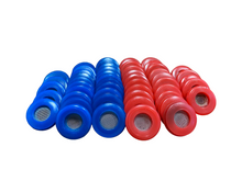 Load image into Gallery viewer, 25 Red &amp; 25 Blue Poly Seal With Filter Gladhand 50 PACK | 10017RBF