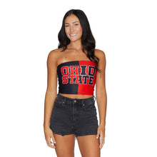 Load image into Gallery viewer, Ohio State OSU Buckeyes Two Tone Tube Top