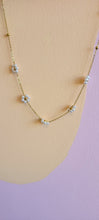 Load image into Gallery viewer, Titanium Lazy Daisy Beaded Necklace