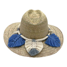 Load image into Gallery viewer, Indiana Palm Hat - Leaves Macrame Band