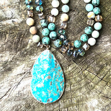 Load image into Gallery viewer, Glamorous Ocean Jasper Strength &amp; Detox Necklace