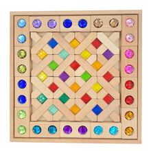 Load image into Gallery viewer, **Pre-order (Ships in 2-3 Weeks)**54 Pcs Combination Set with X-shape and Rectangular Gemmed Blocks and Lucite Cubes
