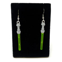Load image into Gallery viewer, Lightsaber (Star Wars) Earrings made from LEGO Bricks - B3 Customs