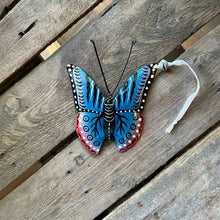 Load image into Gallery viewer, Painted Butterfly Ornament